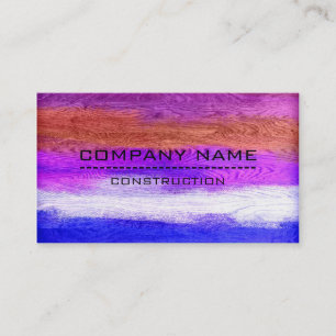 Professional Colourful Modern Wood Look #15 Business Card