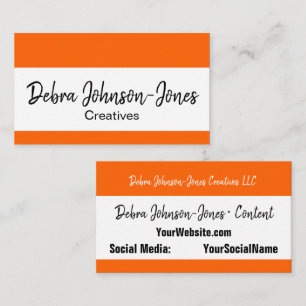 Professional Colourful Simple Striped Business Car Business Card