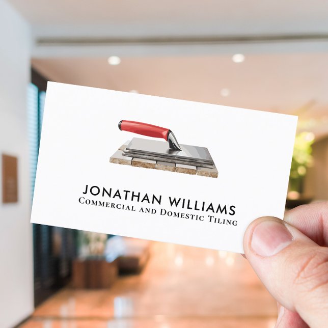 Professional Commercial and Domestic Tiling  Business Card (Creator Uploaded)