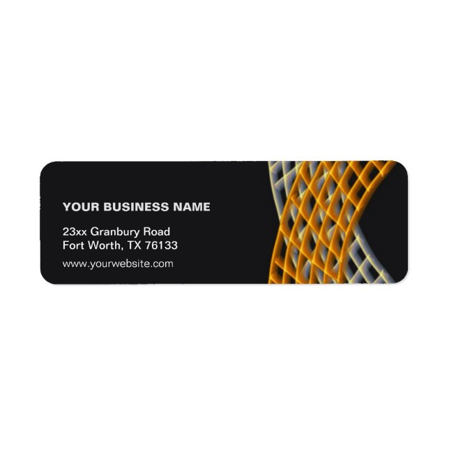 Professional Company Business Name Return Address Label (Front)