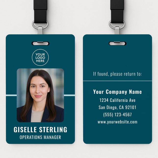 Professional Company Staff ID Card with Photo ID Badge (Creator Uploaded)