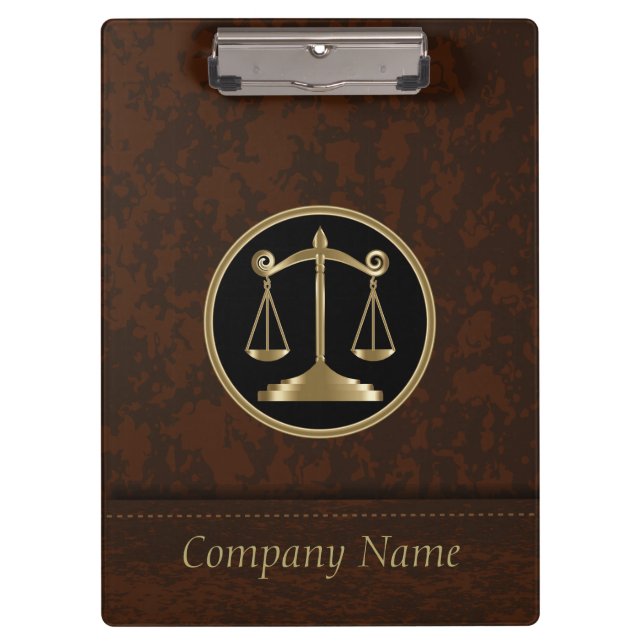 Professional Company Style | Lawyers | DIY Text Clipboard (Front)