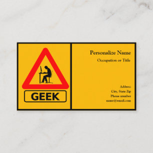 Professional Computer Geek Tech Business Card