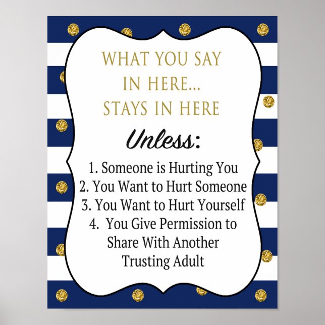 Professional Confidentiality Poster (Front)