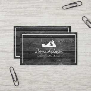 Professional Construction and Carpenter Wood Plane Business Card