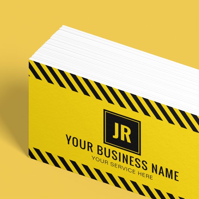 Professional Construction Contractor Business Card (Creator Uploaded)