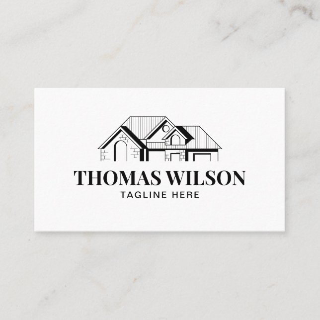 Professional Construction Handyman Carpenter Tools Business Card (Front)