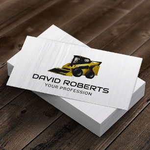 Professional Construction Heavy Equipment Operator Business Card