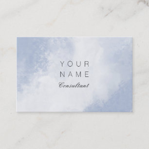 Professional Consultant Abstract Brush Stroke Business Card