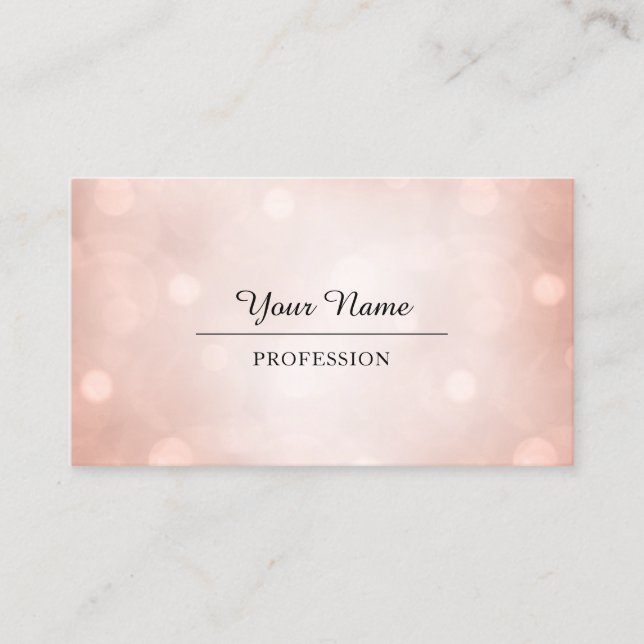 Professional Consulting Modern White Rose Business Card (Front)