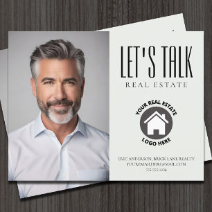 Professional Contact Info Photo Real Estate Postcard