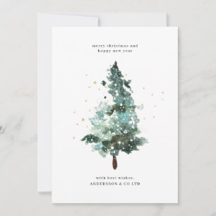 Professional Corporate Logo Holiday Greeting Card 