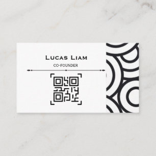 Professional Corporate Logo & QR Code Business Car Card