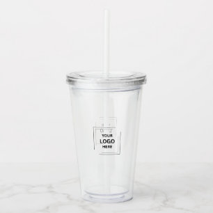 Professional Corporate Minimalist Logo Design Acrylic Tumbler