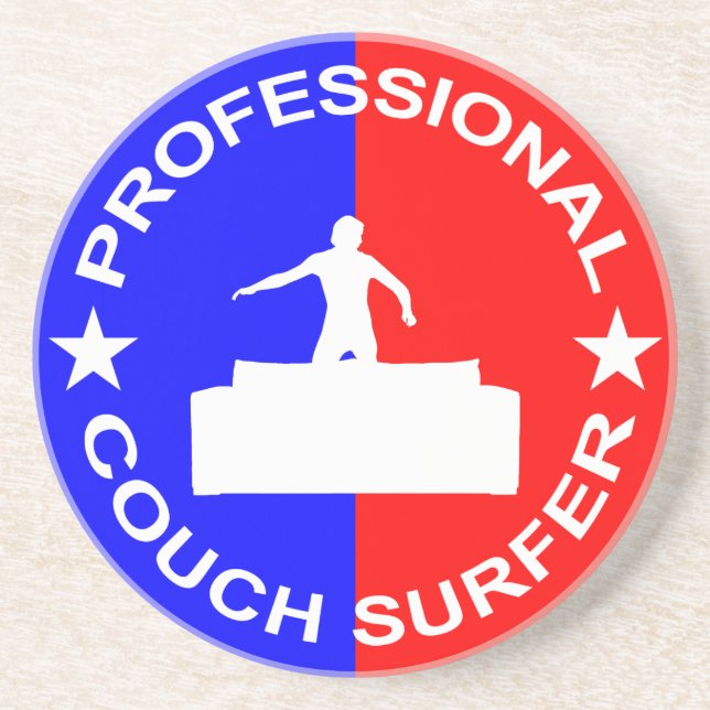 Professional Couch Surfer Coaster (Front)