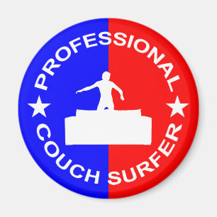 Professional Couch Surfer Magnet