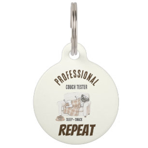 Professional Couch Tester – Cosy Paws Collection Pet Tag