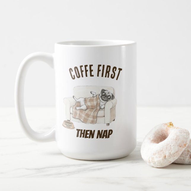 Professional Couch Tester – Cozy Paws Collection Coffee Mug (With Donut)