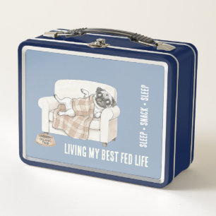 Professional Couch Tester – Cozy Paws Collection Metal Lunch Box