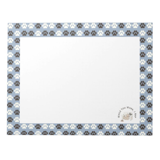 Professional Couch Tester – Cozy Paws Collection Notepad (Front)