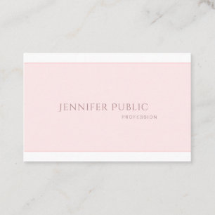 Professional Creative Modern Design Simple Plain Business Card