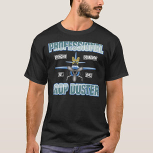 Professional Crop Duster With French Bulldog Farti T-Shirt