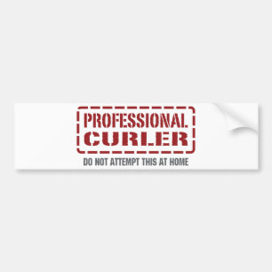 Professional Curler Bumper Sticker