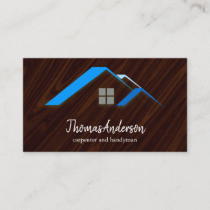 Professional Custom Black Building Construction Business Card