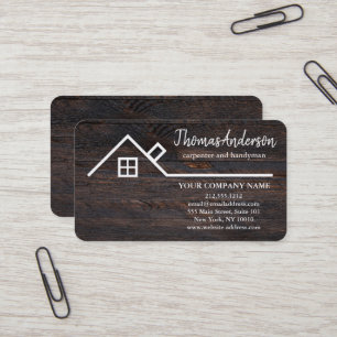 Professional Custom Building Construction Reforms Business Card