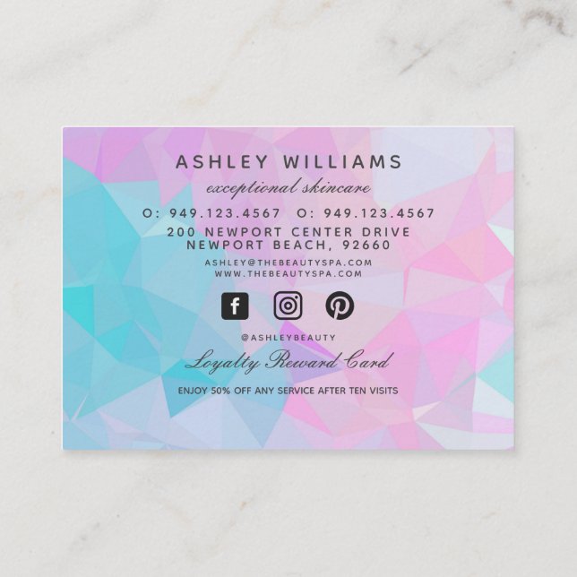 Professional Custom  Business Card (Back)