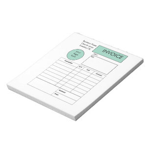 Professional custom business invoice notepad