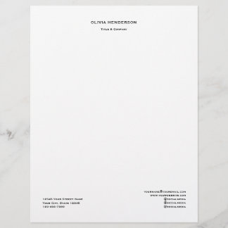 Professional Custom  Business Letterhead