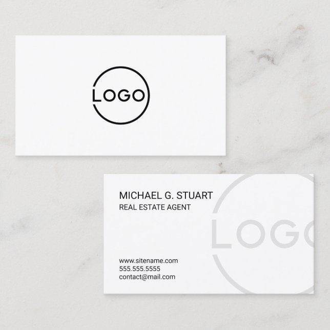 Professional Custom Business Logo Card (Front/Back)