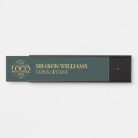 Professional Custom Business Logo Job Title Green