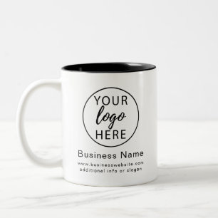 Professional Custom Business Logo Two-Tone Coffee Mug