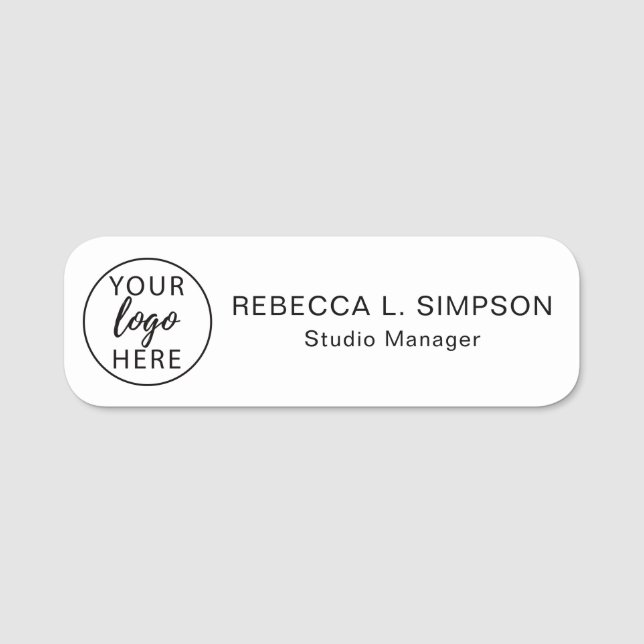 Professional Custom Business  Name Tag (Front)