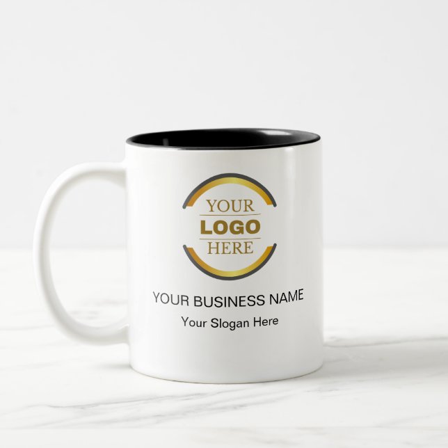 Professional Custom  Business Two-Tone Coffee Mug (Left)