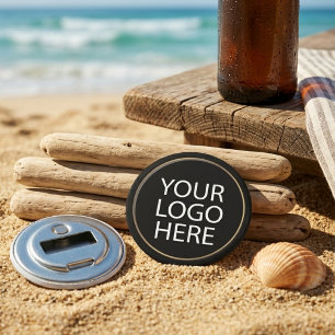 Professional Custom Company Business Logo Black Bottle Opener