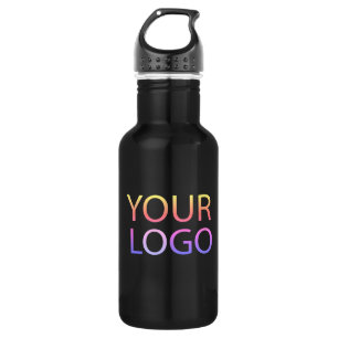 Professional Custom Company Logo Business Black 532 Ml Water Bottle