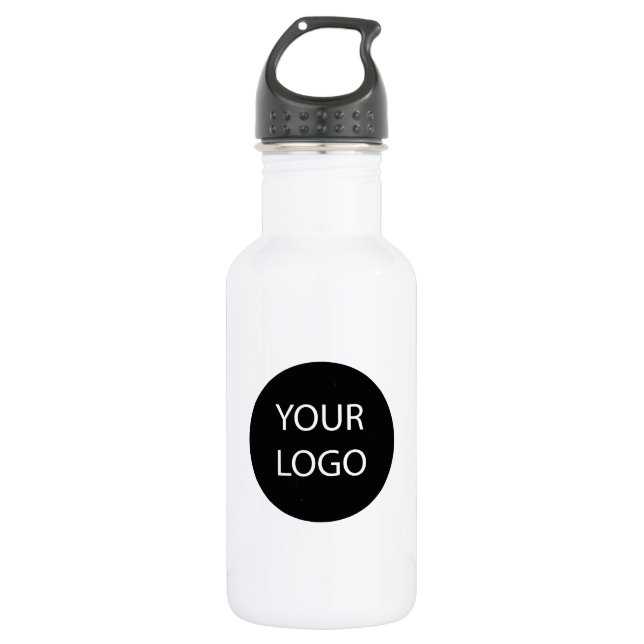 Professional Custom Company Logo Business White 532 Ml Water Bottle (Front)