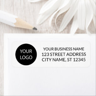 Professional Custom Company Logo Business White Return Address Label