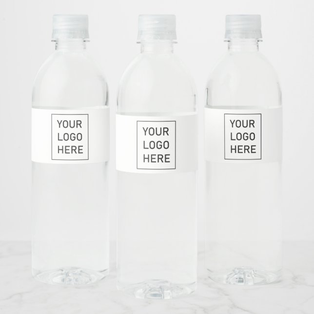Professional Custom Company Logo Business White Water Bottle Label (Bottles)