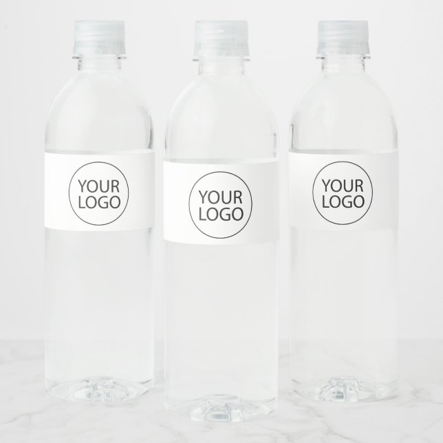 Professional Custom Company Logo Business White Water Bottle Label (Bottles)