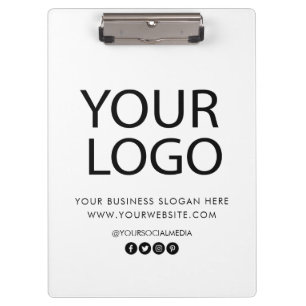Professional Custom Company Logo text Business  Clipboard