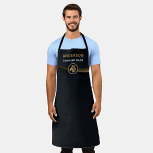 Professional Custom Elegant Lion Logo Apron