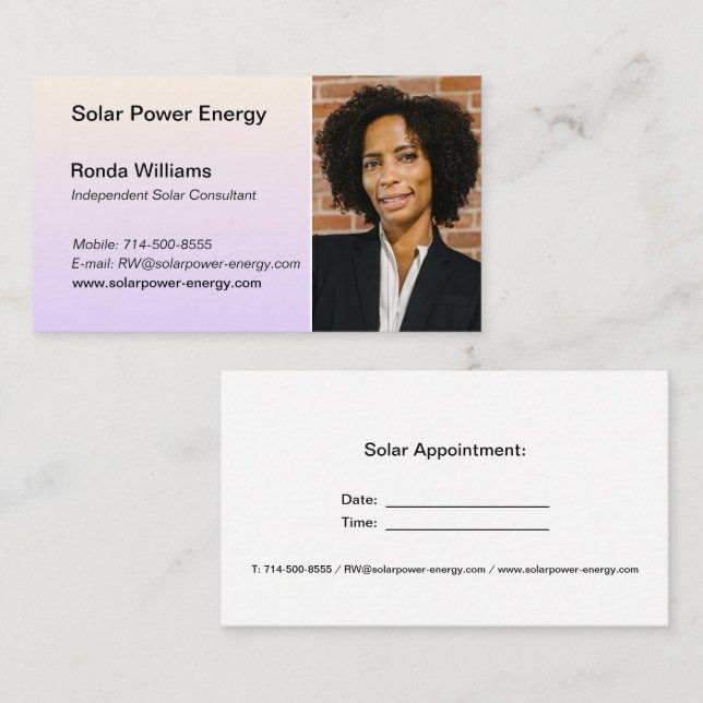 Professional Custom HeadShot Business Card  (Front/Back)