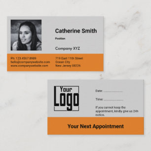 Professional Custom Image Service Business Appointment Card