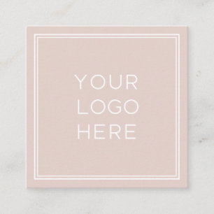 Professional Custom Logo Simple and Minimalist Square Business Card
