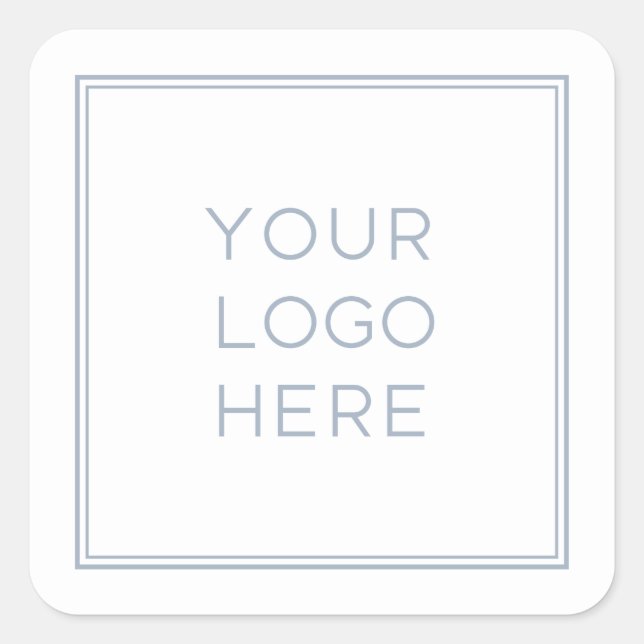 Professional Custom Logo | Simple and Minimalist Square Sticker (Front)