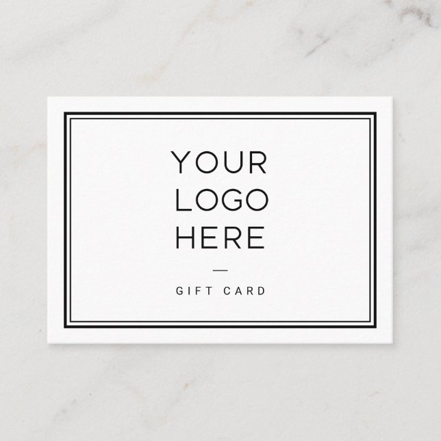 Professional Custom Logo | Simple Gift Certificate (Front)